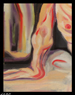 reclining nude by Maine expressionist champlin abstract figurative portrait nude