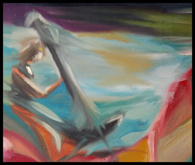 torrent of the sea by champlin seascape coastal maine artist