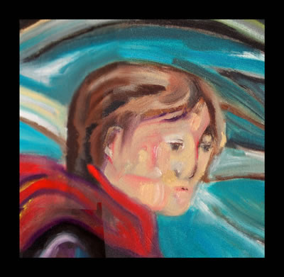 coming of winter by champlin portrait abstract figurative representational child woman